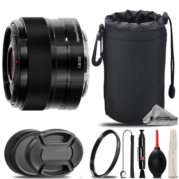 Sony E 35mm f/1.8 OSS Lens   UV Filter    Hood   Lens Pouch- Basic Kit (International Version)