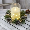 Zznnkj Christmas Candle Rings Candle Wreaths Candle Garland with
