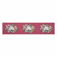 thumbnail image 2 of YUSDECOR Cute Bunny Floral Table Runner, Cartoon Rabbit Table Cloth Runner for Wedding Party Banquet Decoration 14x72 inch, 2 of 2