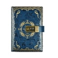 thumbnail image 1 of Lockable Secret Diary, hot gold embossed design diary, thick refillable diary, lock for adults and children, 1 of 5