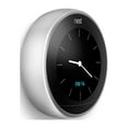 thumbnail image 3 of Google Nest Learning Smart Thermostat - 3rd Generation - Stainless Steel T3007ES Bundle with Deco Essentials Wall Mount Plate Cover + Screen Protector Kit for Google Nest Thermostat, 3 of 9