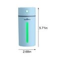 thumbnail image 3 of Mouliraty Portable Desk Humidifier, Cool Mist Humidifier, Small Humidifier For Home Bedroom Office, Plants, Colorful Night Function, 3 of 7