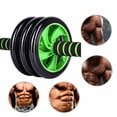 thumbnail image 4 of Under 10, Abs Wheel Roller, Core Strength Trainer, Portable, Durable Rubber, For Home-Gym, Stability Training, Fitness Equipment, Resistance Roller Akmoler Extra Savings [New Arrival], 4 of 8
