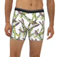 thumbnail image 2 of Men'S Boxer Briefs, Funny Asparagus Pattern Soft And Breathable Mens Underwear Boxer Briefs With Widen Waist, 2 of 2