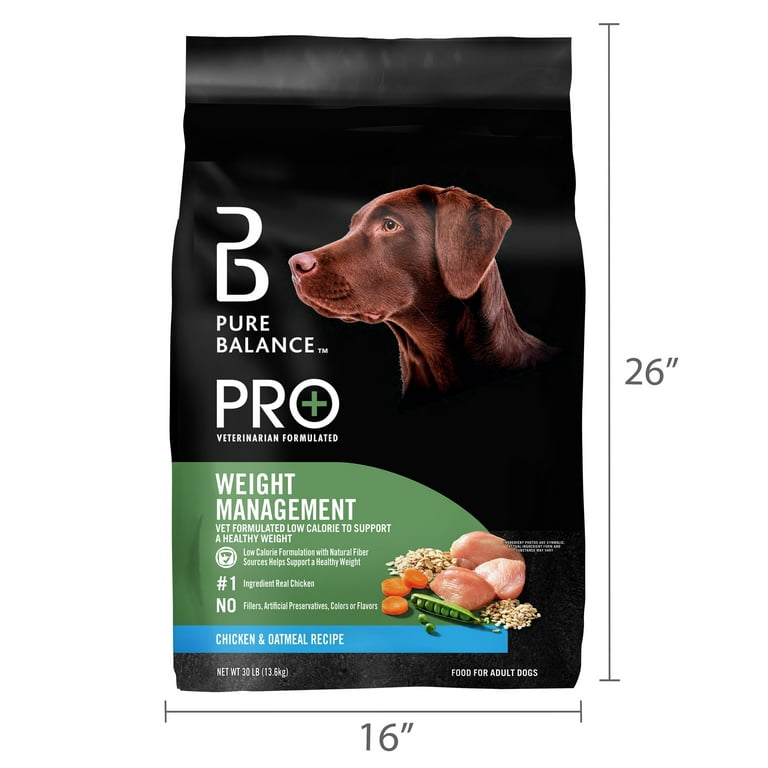 Pure Balance Pro+ Weight Management Chicken Oatmeal Recipe Dry