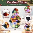 thumbnail image 2 of Bandera solar de Navidad para jardín amadecohome, 71 x 102 cm, LED, 2 of 7