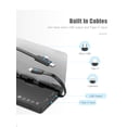thumbnail image 6 of Domars 3pcs Share Portable Charge Power Bank with Station Dock 8000mAh Power Bank Packs, External Battery Built-in 3-in-1 Charging Cables, Suit for Office Cafe Home Party, 6 of 8
