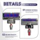 thumbnail image 4 of Cabezal Limpiador Antienredos Aspiradoras para V7, V8, V10, V11 y V15 con Interruptor de Bloqueo de Luz Verde para el Hogar., 4 of 5
