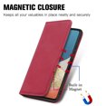 thumbnail image 4 of Dteck Shockproof Case for Samsung Galaxy A53 5G, Magnetic PU Leather Flip Back Cover Foldable Cover Card Holder Slot Stand for Galaxy A53 5G,Red, 4 of 5