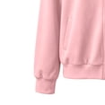thumbnail image 7 of Edvintorg Women's Sweatshirt Crew Neck Long Sleeve Casual Loose Zip Up Tops with Pockets Womens Clothing Pink L, 7 of 7