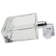 thumbnail image 4 of Frasco de perfume con pulverizador JM cuadrado transparente y nebulizador plateado pulverizador para viajes aceites esenciales, 4 of 5