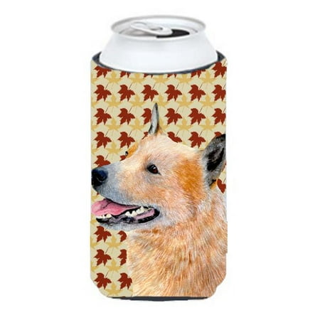 

Carolines Treasures LH9092TBC Australian Cattle Dog Fall Leaves Portrait Tall Boy Hugger