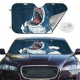 thumbnail image 4 of Goofa Shark Printed Car Windshield Sunshade,Foldable Reflective Sun Visor,UV Protection Heat Blocker Sunshade,Car Cooling Accessory-, 4 of 7