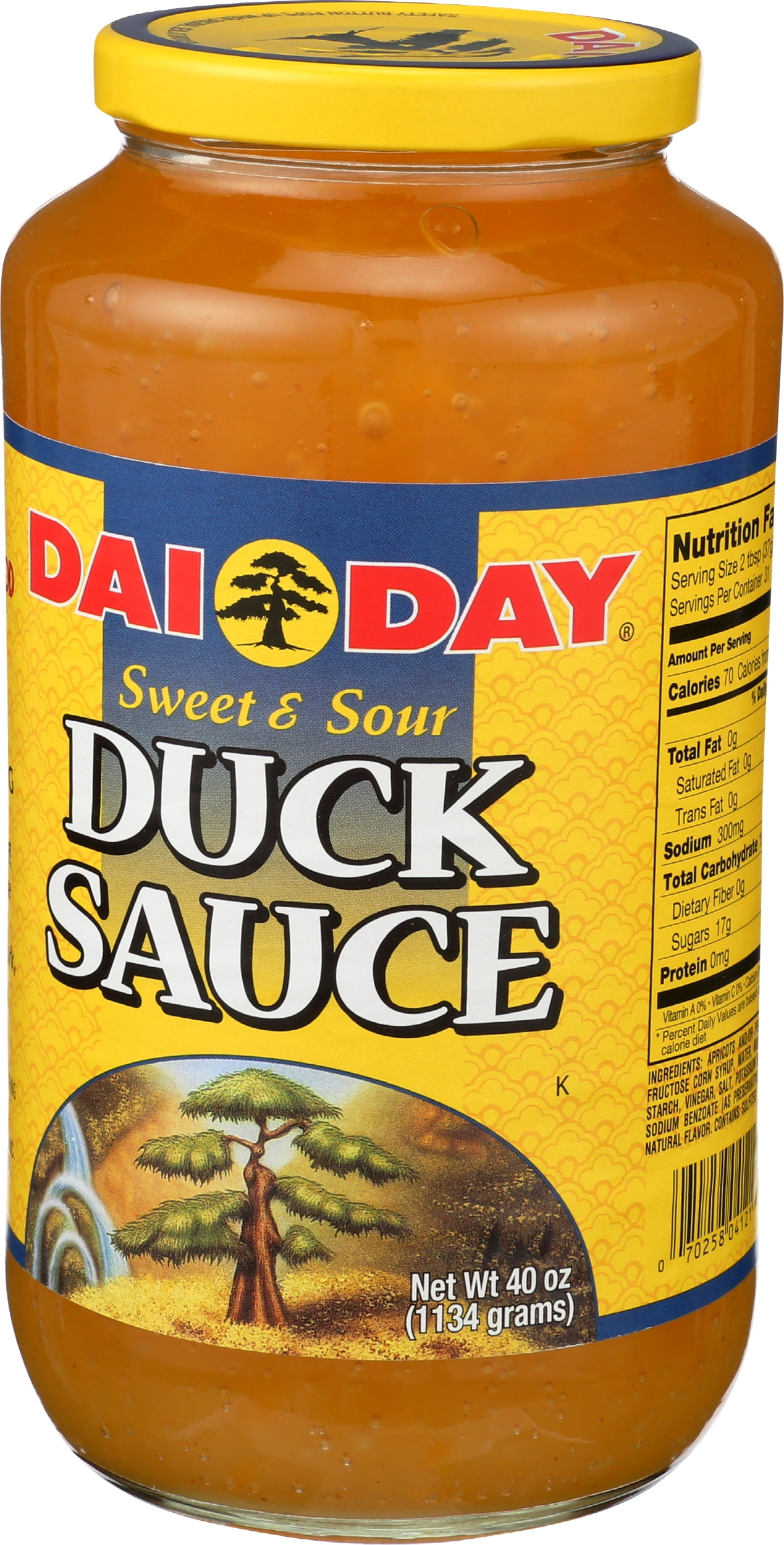 Pack of 6, Dai Day Sweet and Sour Duck Sauce, 40 oz