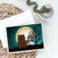 thumbnail image 2 of Halloween Scary Chow Chow Chocolate Greeting Cards and Envelopes Pack of 8, 2 of 2