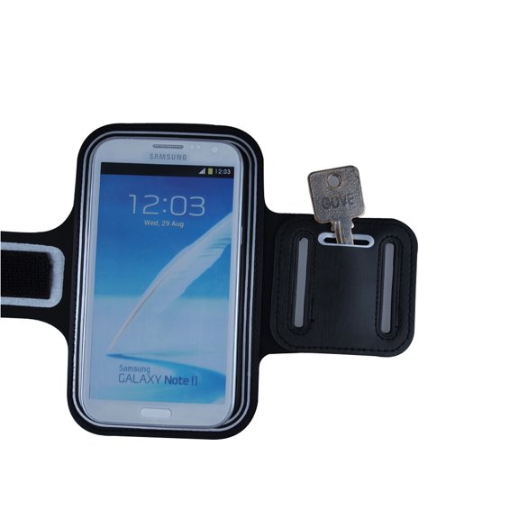 Universal Neoprene Workout Running Gym Armband fits Phones up to 5.9 x 2.9 inches for slim, med, or muscular Arm types