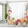 thumbnail image 5 of Ambesonne Forest Shower Curtain, Wild Mushrooms Cartoon, 69"Wx70"L, Multicolor, 5 of 5