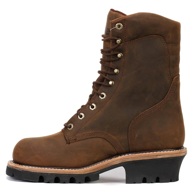 Chippewa 9 Steel Toe Waterproof Insulated Logger Boot Bay Apache 59405 Brown