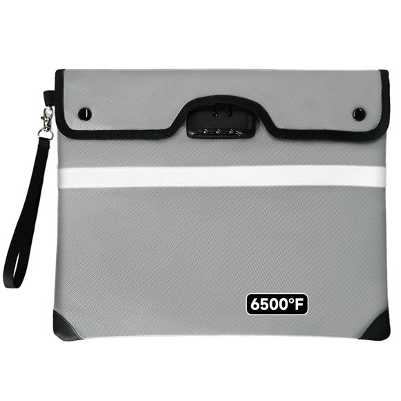 Bolsa Ignífuga para Documentos Loorow Mejorada 6500°F con Cerradura 15x12 cm