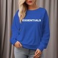 thumbnail image 4 of Women's 300g ESSENTIALS Letters Round Neck Pullover Sweatshirt, 4 of 11
