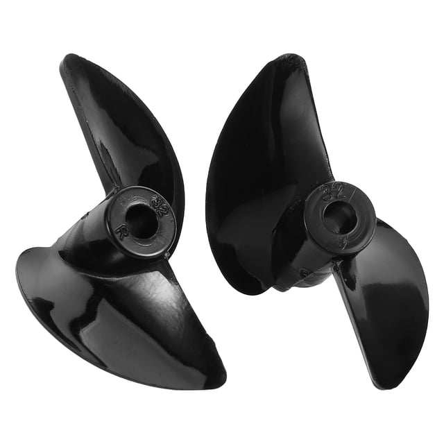 Hélice PC Noire pour Modèles de Bateau Électrique D32mm Haute Efficacité Design à 2 Lames option Réversible pour Vitesse et Précision Plus Rapide