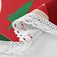 thumbnail image 3 of Coolnut 60" Christmas Santa Claus Round Tablecloth, Waterproof Stain and Wrinkle Resistant Washable Decorative Table Covers for Kitchen Dining Tabletop Party Outdoor Picnic, 3 of 7