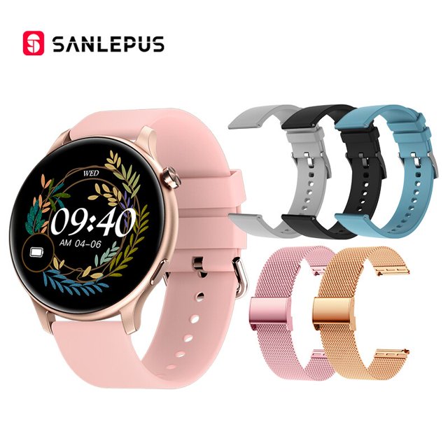 SANLEPUS 2023 nuevo reloj inteligente mujeres hombres impermeable Smartwatch Bluetooth llamadas oxígeno en sangre Monitor de ritmo cardíaco pulsera de Fitness Tan Jianjun unisex