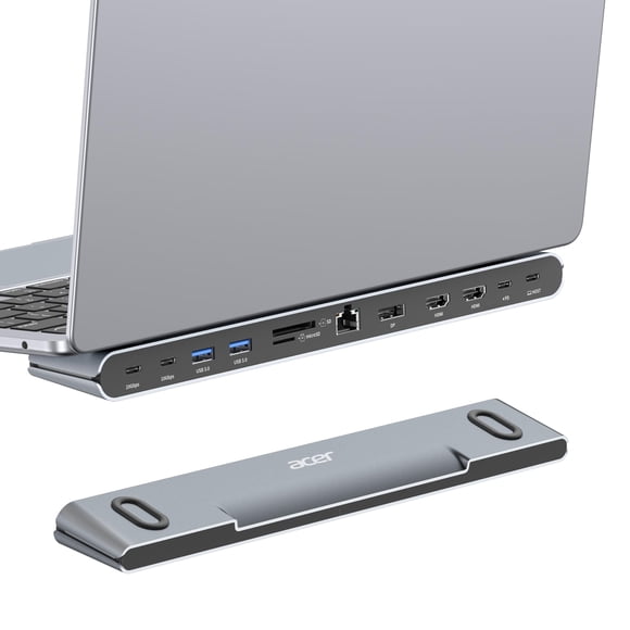 Acer Laptop Docking Station Stand, 11-in-1 USB C Docking Station 3 Monitors with DP 8K + Dual HDMI 4K@60Hz, Ethernet, 10Gbps Data, 100W PD, SD/TF, US