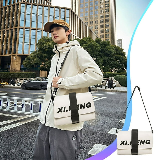 RKSTN Polyester Shoulder Pack Leisure Commuting Shoulder Bag Large Capacity Crossbody Bag Multifunctional Sturdy Practical Waterproof Shoulder Bag