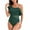 Green-2, variant on Virmaxy Women's Colorblock One-piece Tankini Swimsuit Backless Strappy Bath Swimsuit Tummy Control Swimwear With Bra Padded for Pool Party Vacation Black-3 L
