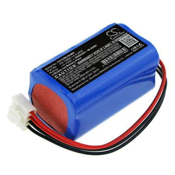 High Capacity Battery for Carewell ECG-1103, ECG-1103B, ECG-1103G, ECG-1103L, ECG-1106, 3400mAh - sold by smavco