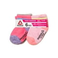 Reebok Baby and Toddler Girls' Quarter Socks, 6Pack, 1224M