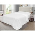 Mainstays 300TC Cotton Rich Percale Easy Care Bed Sheet,Arctic White