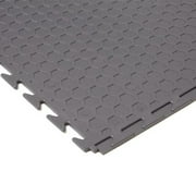 FlooringInc Nitro Flex Protective Garage Flooring Tiles, 20.5x20.5, 8 Tiles, 23.36 Sqft, Diamond Pattern, Light Gray