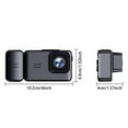 thumbnail image 3 of CNKOO WiFi Dash Cam 1080P FHD Dual Lens Car Camera - Front & Inside Recorder with Night Vision  G-Sensor  Loop Recording  Motion Detection  170° Wide Angle  Includes 32GB 64GB Card, 3 of 9