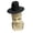 Black, variant on Lynono Stylish Mesh High Top Hat With Adjustable Neck Tie Photography Tall Hat For Costume Parties And Theme Occasion