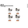 thumbnail image 4 of Scienceny Unids/caja 100, tuerca de coche de acero inoxidable, Kits de tornillos universales para vehículos y camiones, repuestos para Vehículos, repuestos y accesorios Mis, 4 of 6