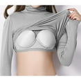 thumbnail image 3 of Pxiakgy Women's Thermal Turtleneck Tops Basic Thermal Underwear Tops Basic T Shirts Long Johns Fall Winter Shirts Going Out Top Long Sleeve Shirts Jumper Top Basic Top Tunic Top XL, 3 of 4