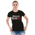 thumbnail image 3 of Donald Trump Election Campaign 2024 Womens Slim Fit Graphic Tee Brisco Brands S, 3 of 5