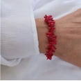 thumbnail image 4 of Genuine Coral Bracelet Red Boho Bracelet Coral Bracelet Red Coral Bracelet Gemstone Bracelet Yoga Bracelet Fertility Bracelet, 4 of 6