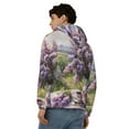 thumbnail image 4 of Kdxio Lilacs Teapot Scenic Painting Print Men Hoodies Casual Hoodies for Men with Zip Pockets Full Zip Long Sleeve Sweatshirt Sports Hooded Jacket-XX-Large, 4 of 5