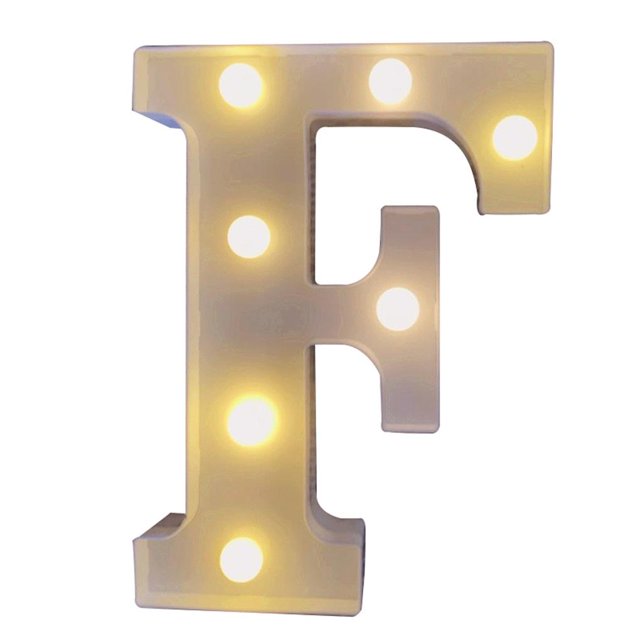 Toystoory Lámpara LED con letras del alfabeto inglés, luz nocturna única para cumpleaños, bodas, fiestas de Navidad, decoración del hogar Iluminación y accesorios No.2 Toystoory HA025570-02
