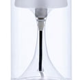 thumbnail image 3 of Hurricane Table Lamp with Frosted Glass Shade, Clear- Saltoro Sherpi, 3 of 5