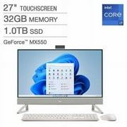 Dell 27 inch Touch Screen All-in-One Desktop PC, Intel Core i7-1355U,64GB RAM,2TB SSD,GeForce MX550,1080p, Windows 11