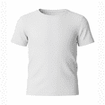 thumbnail image 3 of Playera George para Niño, Cuello Redondo de Manga Corta Blanco Talla 8, 2 Piezas, 3 of 5