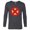 Charcoal Heather, variant on Marvel Melting X-Men Logo Paint Drip - Long Sleeve T-Shirt for Men - Customized-White