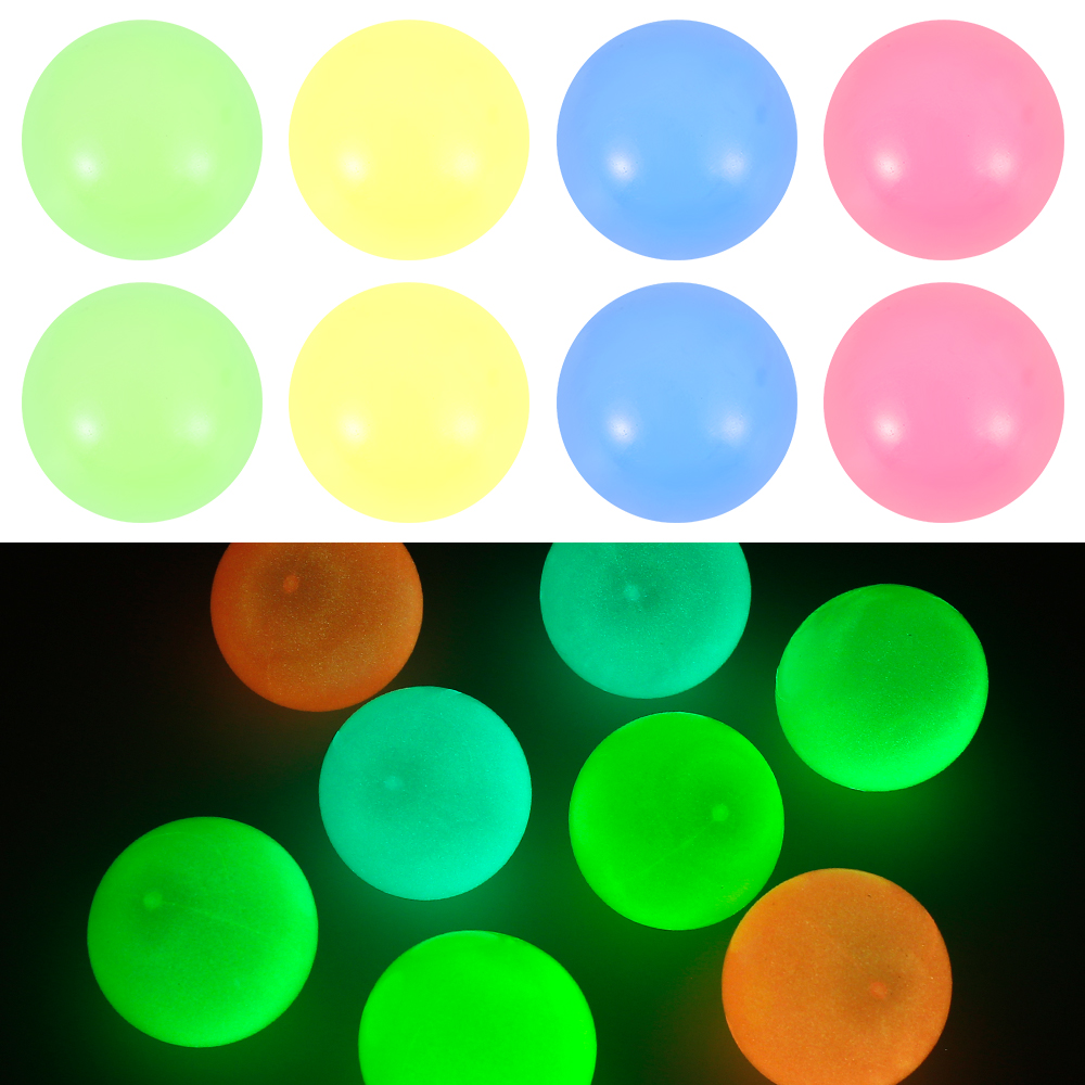 8 Pcs Sticky Wall Ball Glow in The Dark Ceiling Balls Luminous Balls