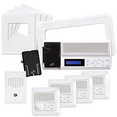 Intrasonic Technology RETRO-MV4PAC IST Retro Music & Intercom System Package, White