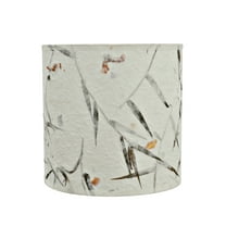 Aspen Creative 31223 Transitional Drum (Cylinder) Shaped Spider Construction Lamp Shade in Off White, 8" wide (8" x 8" x 8")
