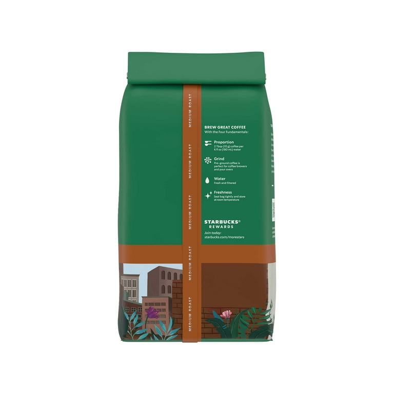 Starbucks Decaf Pike Place Roast Ground Coffee Medium Roast 12